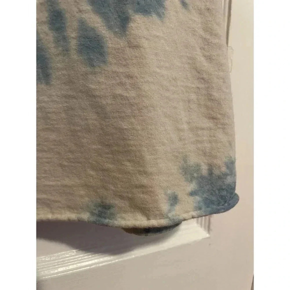 Fruit of the Loom Women's Size Large Blue & white Tie-dyed T-Shirt - Picture 5 of 8